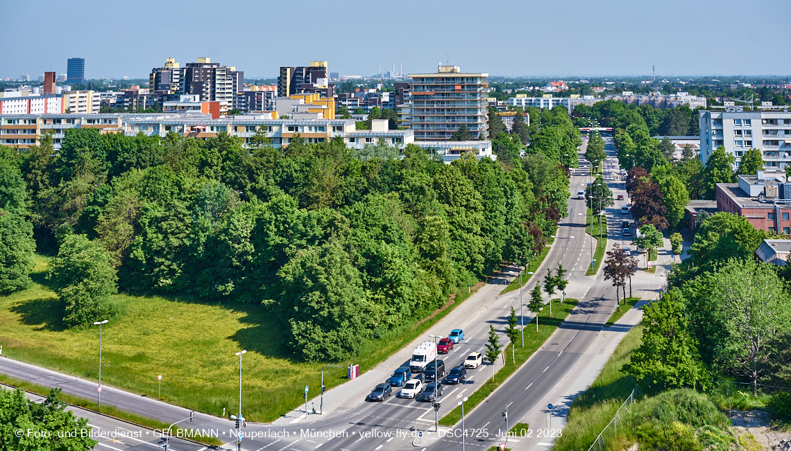 02.06.2023 - aktuelle Fotos von der Baustelle Alexisquartier in Neuperlach in München 02.06.2023 - aktuelle Fotos von der Baustelle Alexisquartier in Neuperlach in München